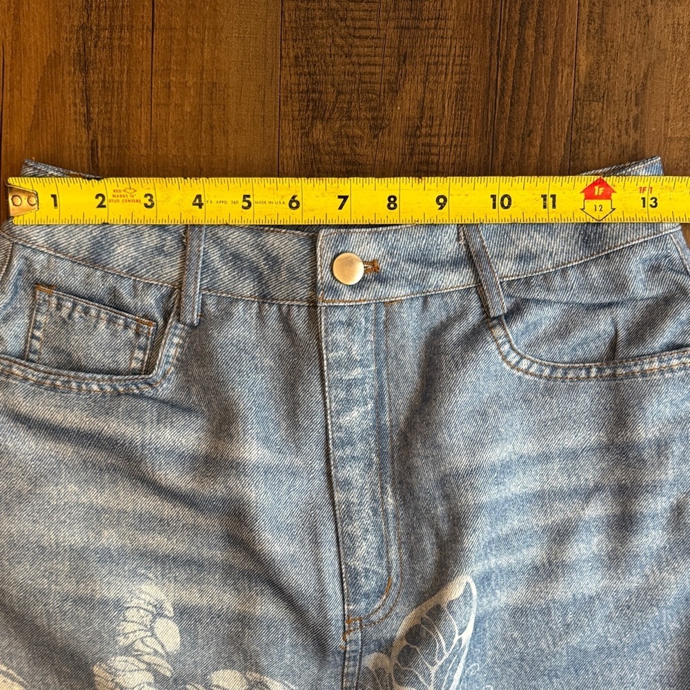 ❤️Butterfly Print Denim Skirt - Picture 10 of 13